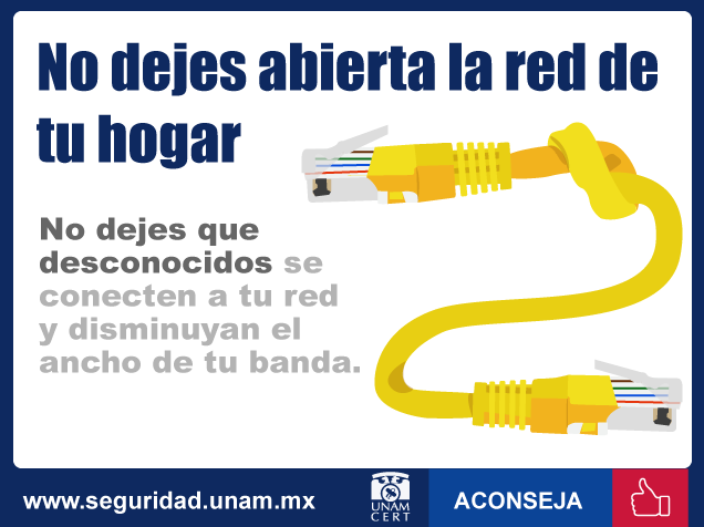 No dejes abierta la red tu hogar