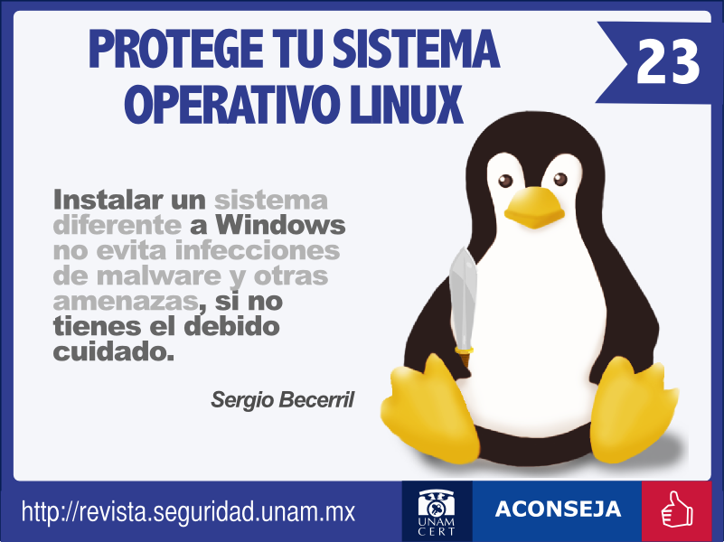 Protege tu sistema operativo Linux